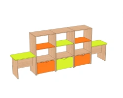 Double-sided game table set IT2-K