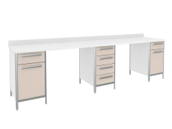 Table of doctor-laborator SL-4 from a set of furniture for clinical diagnostic laboratories according to TU 9452-013-13305037-20