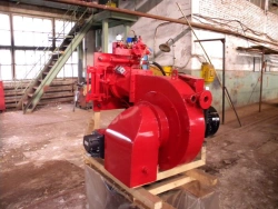 Liquid fuel burner APND-3,5 Automated, pneumatic, low-pressure, heat-producing capacity of 3,5 MW.