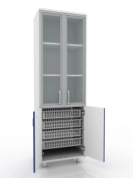Universal medical cabinet, 105-004-16, 662x475x2100