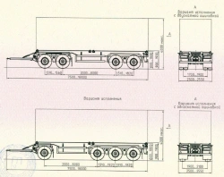 Trailer SAV 83434K1...K6 (suspension: pneumatic, service brake system with EBS)