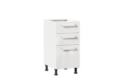 Gerda LD.272110.000 Front set for kitchen cabinet 400 with 3 drawers (White gloss )