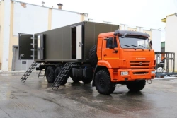 Truck trucks mod. 5759F1, 5759F4 without CMU on the basis of chassis / vehicle KAMAZ mod. 43118-A5, 5350-D5