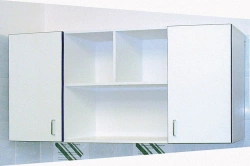 Wooden hinged cupboard (shelving unit). Model: NS, NS off.