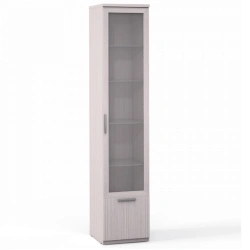 F9A Wardrobe 1 dv. 1 glass, 1 dv. panel, glass shelves from the set of cabinet furniture "Flash"