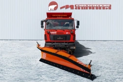 Combined road machine KDM 7881270 on the basis of tipper truck MAZ 651628, MAZ 6516C9, MAZ 6516E8 with sand and salt spreader 51