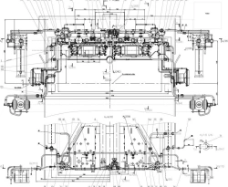 Pipework and location of hydraulic equipment