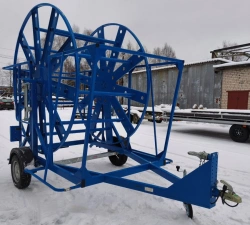 Trailer of category O1, GVW not exceeding 750 kg, for transporting coiled pipes - 810738