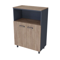 Medium filing cabinet with niche PREGO