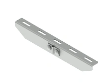 Hanger TH-R 00, with overall dimensions from 50x200 mm to 50x400 mm, with metal thickness 2,5 mm, stainless steel grade AISI 304
