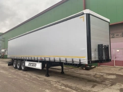 Three-axle tent semitrailer model PL-24 of modification PL-24K with axle unit BPW HSFALM 9010-15 V36 61.68.361.147QS, with tyre