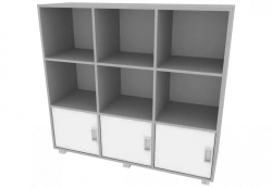 Single-sided shelving unit 1189x380x1104 mm (WxHxH)