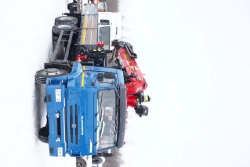 Special truck with hydraulic loading crane of MKMA type on the basis of KAMAZ 43118 and its modifications 41K34N-UP