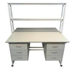 Laboratory table with superstructure