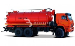 Vacuum tanker MB 4680A7-40 on chassis KAMAZ 65222-53, 65222-54