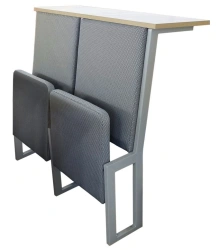 Stationary auditorium chair with back table with floor anchoring Univer