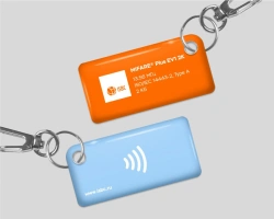 ISBC® key fob with integrated Mifare Plus EV1 2K integrated chip