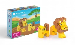 Constructor "Play, Create (Lion and lion cub - 14 children)".