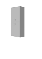 SHM SCB-2M Two-section double-leaf medical cupboard