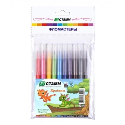 Pens "Dragons", 10-colour, washable, packet, Europodweight
