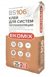 Fine Mortar Dry Mortar Mix "Heat Insulation Adhesive" BS 106