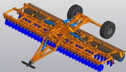 Folding disc harrow BDS-8x2P