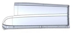 Roof panel left A9606579109