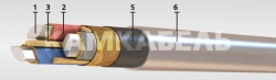 Power cable with aluminium core AAG-20 1x70