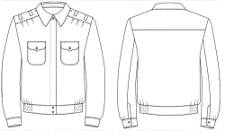 Women's uniform blouses for servicemen of FSO of Russia