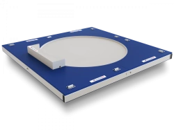 Hoop with segment for competitive shot put (portable indoor shot put circle)