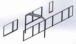 6241-03-5403100 SB Window trim parts kit