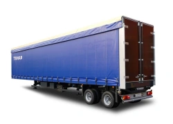 Semi-trailer of cargo model Tonar 974615 with axles manufactured by TONAR of models: 90422, 90424, 90431