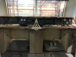 Control cabin of electric locomotive 2ES6 AVMYU.667226.012