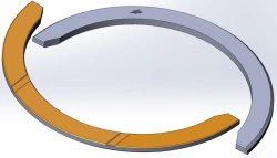 840.1005193 Crankshaft thrust bearing upper half-ring