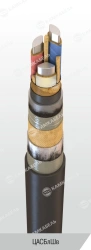 Power cable with aluminium conductors with paper insulation impregnated with viscous or non-flowing composition for voltage 6, 1