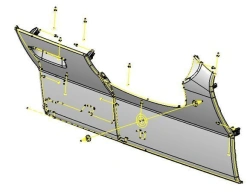 Lower cover plate assembly 96738593ZD