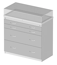 Horizontal display cabinet 988x500x1035mm