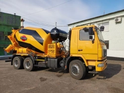 Concrete mixer ABS-9DO on chassis MAZ-63122J