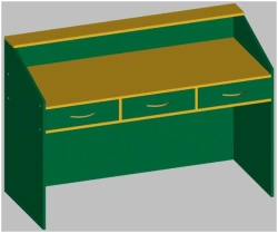 Library lectern desk for lending books art. no. SH.05.13