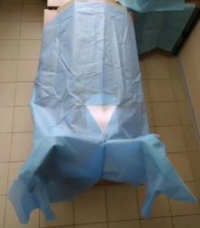 Surgical linen set for laparotomy, from nonwoven materials, single-use sterile according to TU 9398-009-55694047-2012