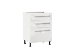 Gerda LD.272140.000 Front set for kitchen cabinet 600 with 3 drawers (White gloss )