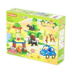 Maxi Constructor - "Zoo" (78 elements) (in a box), article no. 77745