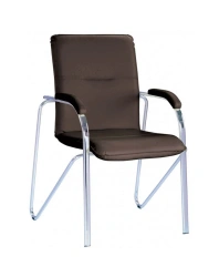 Armchair with metal frame