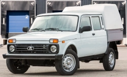 Vehicle VIS LADA 4x4 pick-up truck, type 2346, modification 234610 (flatbed platform with rigid superstructure)