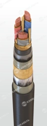 Power cable with copper conductors with impregnated paper insulation, for voltage of 1 kV of SBlG grade according to TU 16.K09-1
