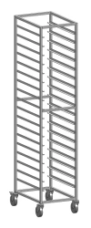Stud trolley for GN 1/1 gastronorms, 385x545x1800 mm, 18 levels