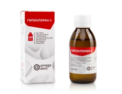 Sodium hypochlorite solution for antiseptic treatment of root canals "Hypochloran-5".