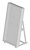 Exhibition stand for demonstration of flat museum exhibits (posters, engravings, embroideries, covers) 1126x837x2168 MM
