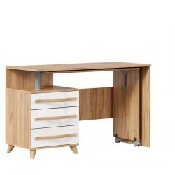 Marta-2 LD.406130.000 Left table (Golden Oak/White gloss)