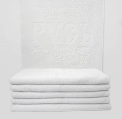Bleached cotton terry towels